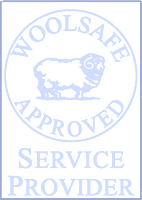 Logo of The Oriental Rug Cleaning Company featuring a stylized rug and tools, representing professional rug cleaning services in Australia.